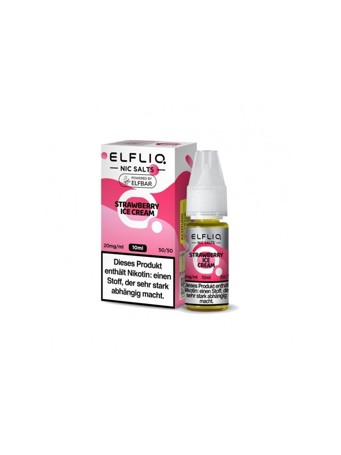 Strawberry Ice Cream / Fraice Glace  - ELFLIQ Liquid 20 mg. 10 ml.