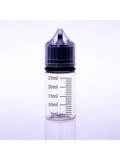 Graduated bottle with measuring cap 30 ml.