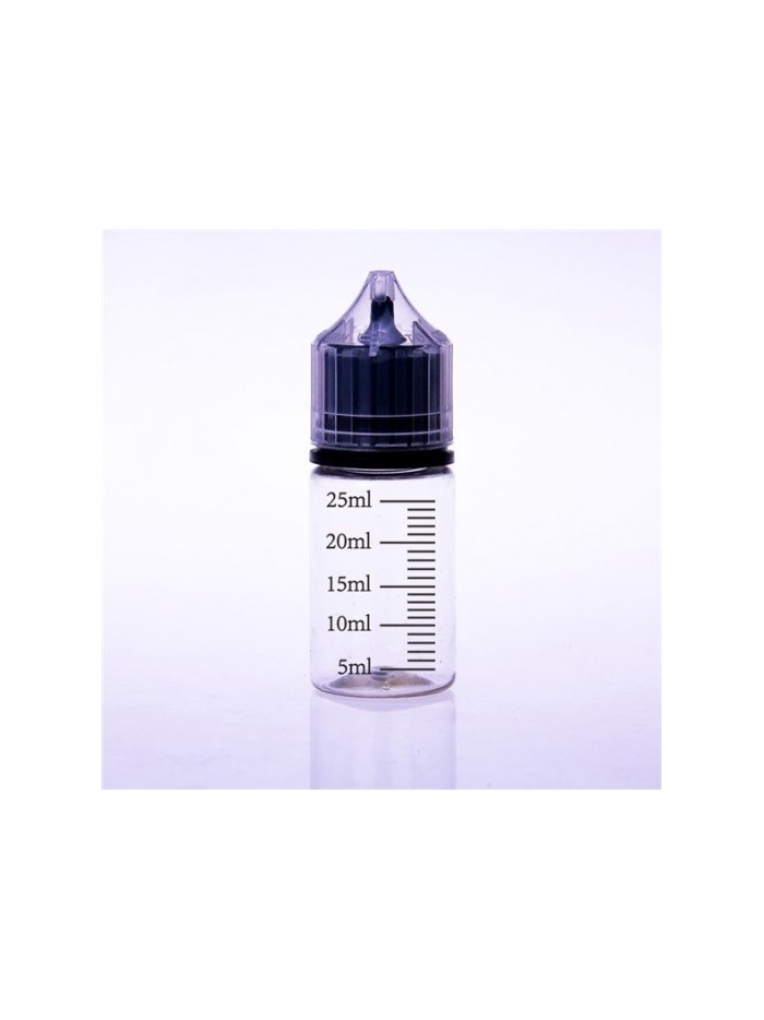 Graduated bottle with measuring cap 30 ml.