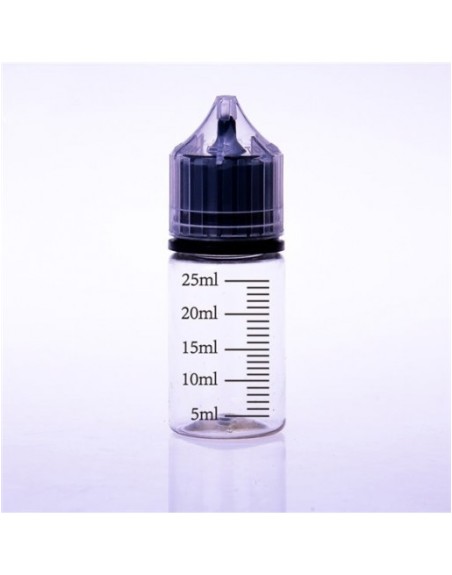 Graduated bottle with measuring cap 30 ml.